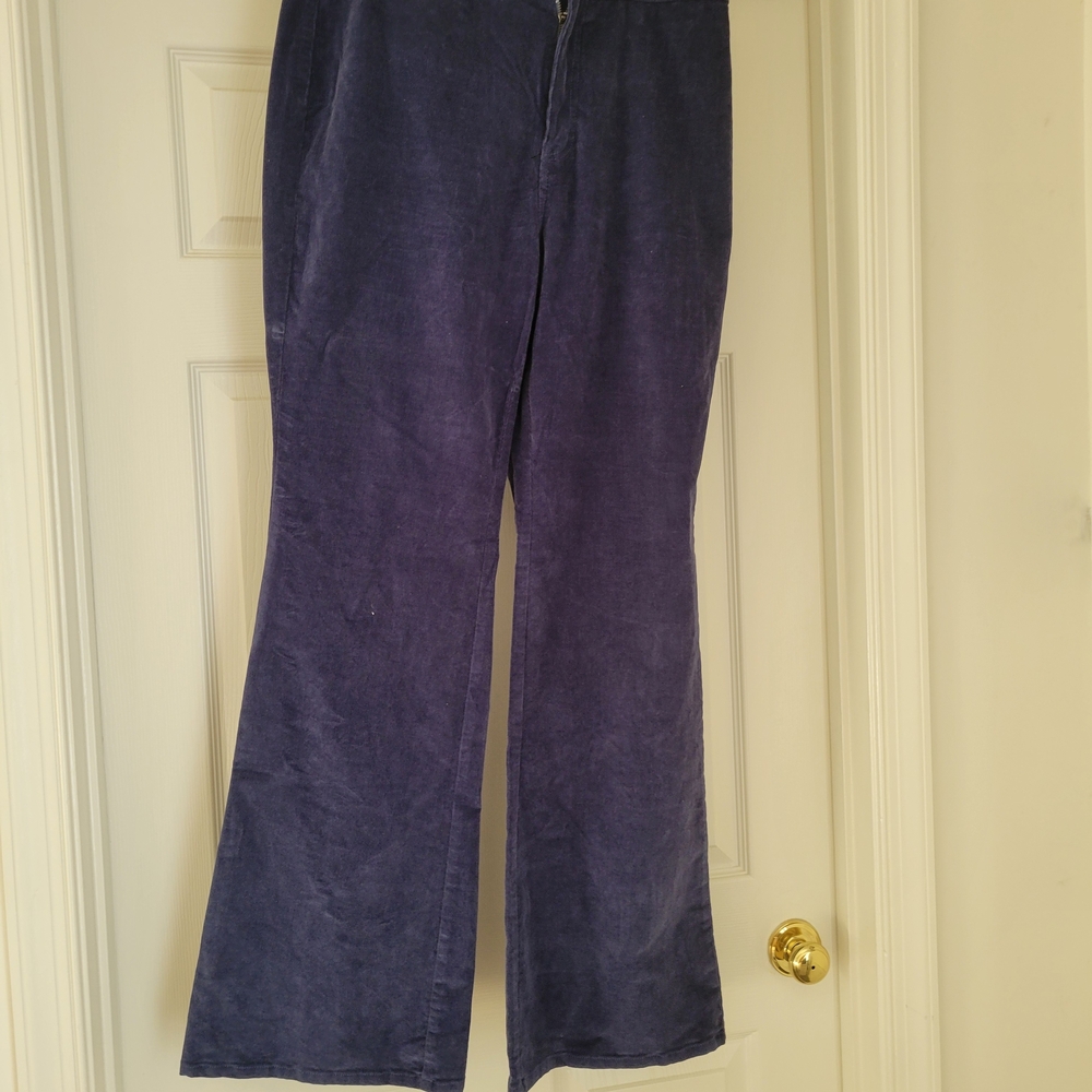 True Craft Blue Boot Cut Corduroy Pants